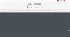 Desktop Screenshot of dr-fingerle.de