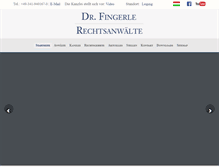 Tablet Screenshot of dr-fingerle.de